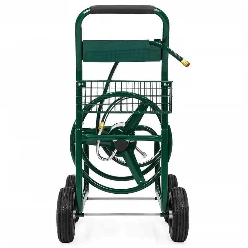 Garden lawn water planting hose reel truck Garden irrigation spray hose storage truck