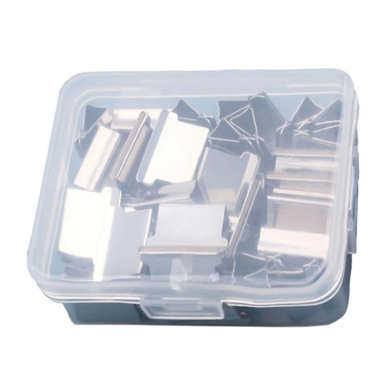  Paper Clamp Dispenser Handheld Paper Clip Clamp Dispenser 40-50 Sheets Capacity