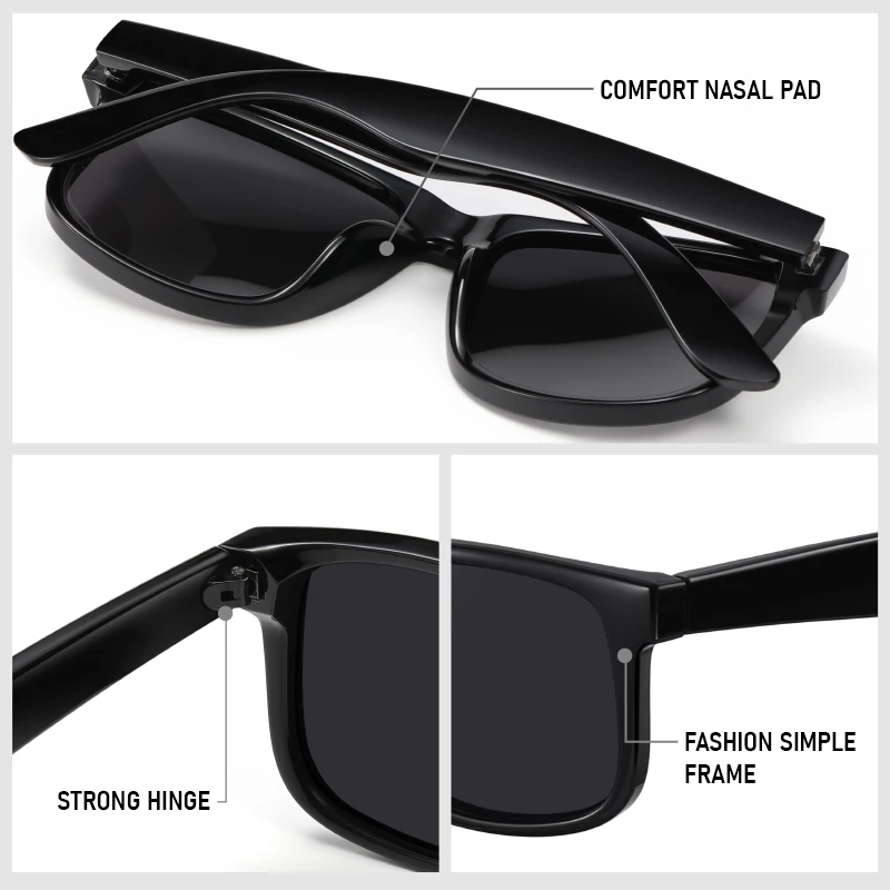 2/3 PCS New Fashion Colorful Casual Polarized Sunglasses Unisex Suitable for Driving, Queuing Vacation, Shooting Props UV400