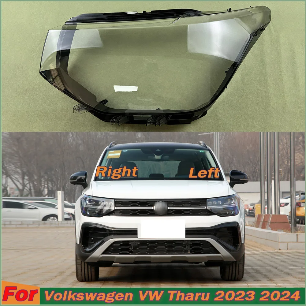 Transparent Headlamp Shell Lampmask Lamp Shade For Volkswagen VW Tharu 2023 2024 Headlight Cover Replace The Original Lampshade