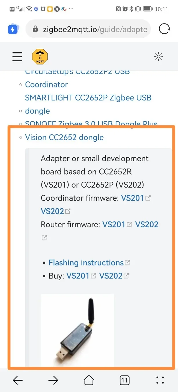 Nvarcher ZZigbee CC2652P Dongle Zigbee2MQTT ZHA Home Assistant BLE