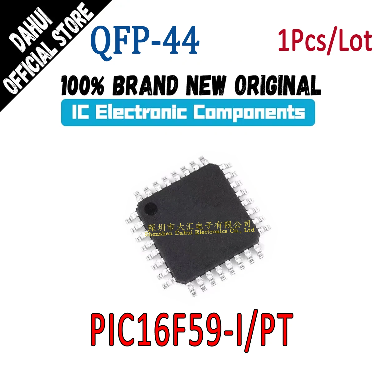 

PIC16F59-I/PT PIC16F59 I PT QFP-44 Microcontroller chip IC new original