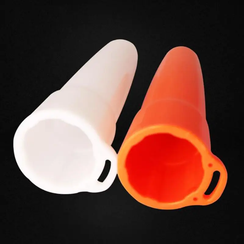 Tappo diffusore di luce LED in plastica bianco/rosso, DF34 DF23 DF15 Torcia diffusore Copriobiettivo Punta diffusore per torcia elettrica