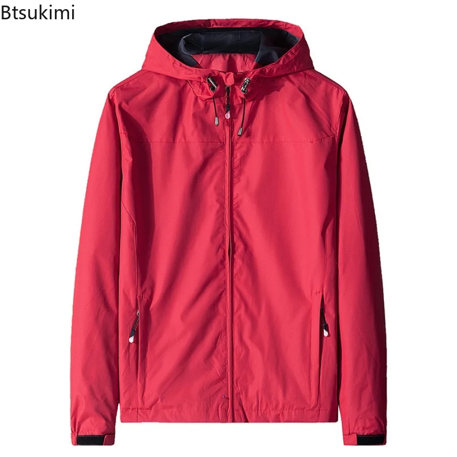 Spring Hot Sale NEW  Hooded Coat Jacket Waterproof Windproof Outdoor Casual Jackets Coats Men Soft Shell Sports Plus-SizeS-5XL