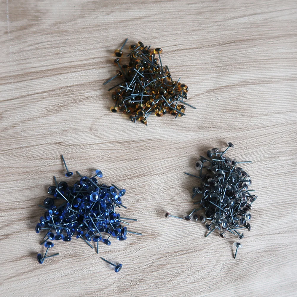 150 pares de ojos de seguridad de animales de plástico Premium 5mm azul marrón transparente DIY Artesanías hechas a mano y proyectos de arte ojos DIY