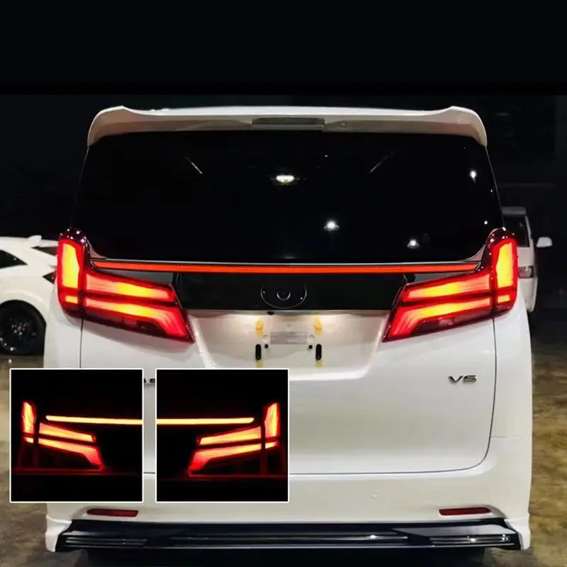 

Задние фонари для Toyota Elfa 2015 2016 2017 2018, преобразование Alphard Wilfa через светодиодный задний фонарь в сборе