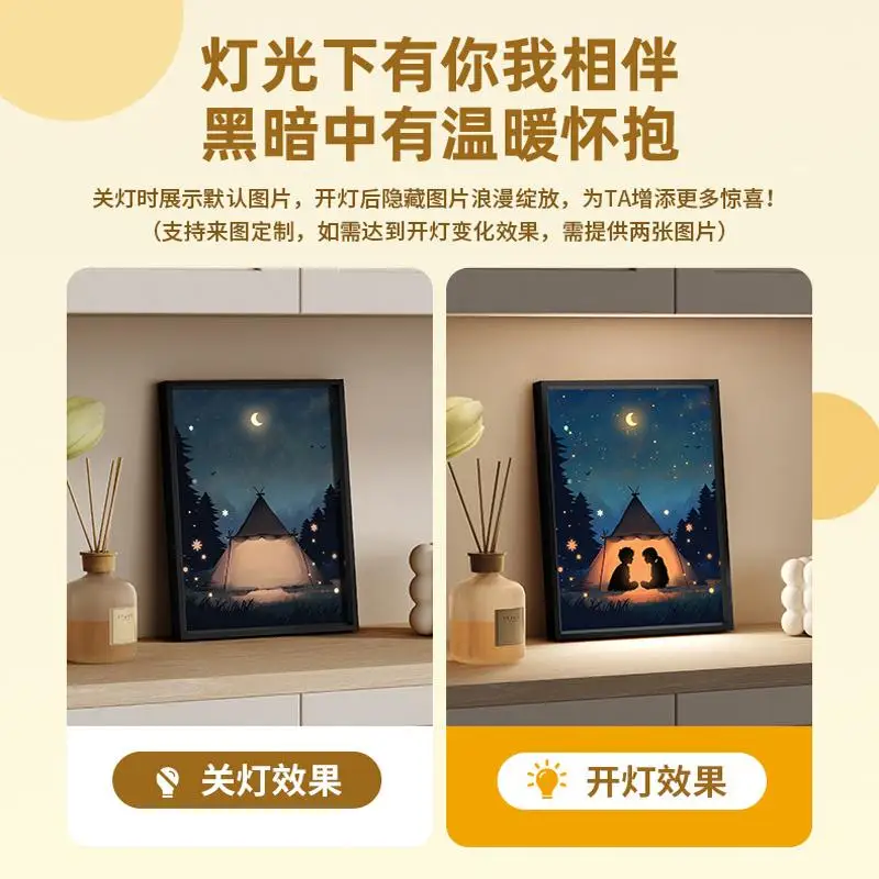 

Lighting painting wireless bluetooth stereo bedside desktop ornament photo