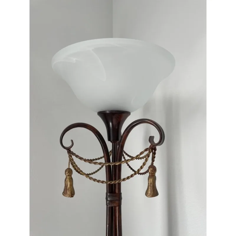 Alabaster Torchiere Lamp Shade Replacement,Antique Glass Lamp Shade, Floor Lamp Replacement Parts 12''&other Sizes