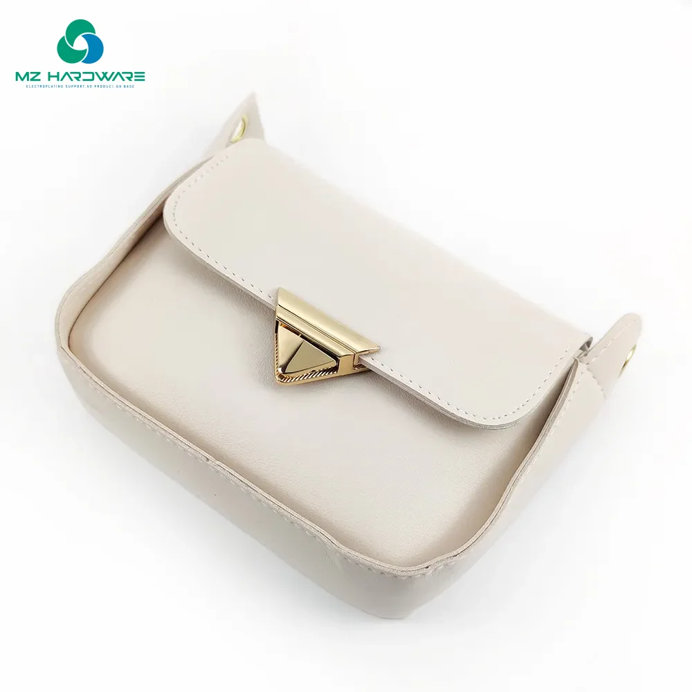 MZhardware 1 قطعة بالجملة قفل نقر ذهبي فاتح - مشبك عالي التحمل لأجهزة المحافظ بإطار حقيبة اليد