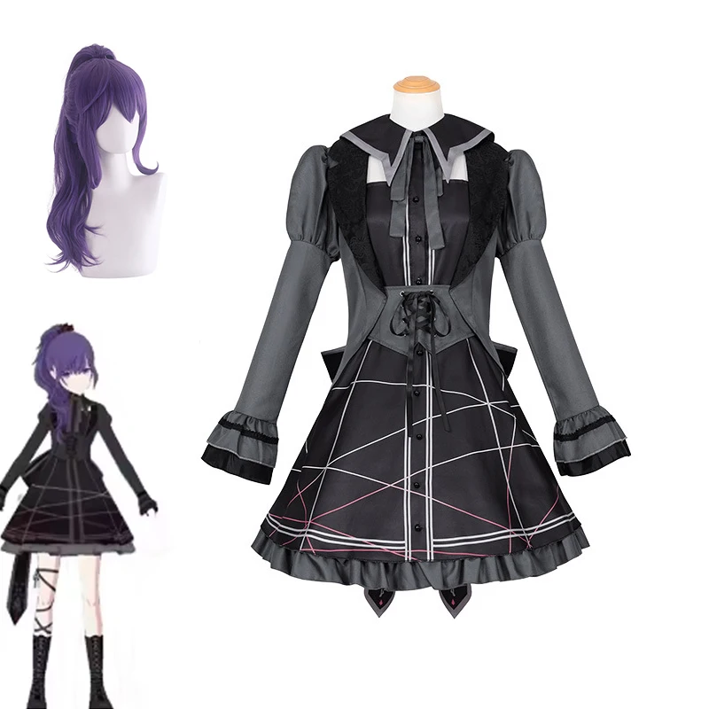 

ANIMECC in Stock Asahina Mafuyu Cosplay Anime Project Sekai Colorful Stage Role Playing Wig Halloween Party Outfits for Women