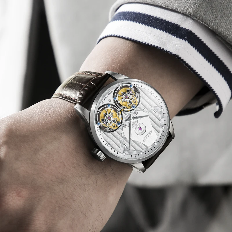 Aesop Tourbillon Watch for Men Automatic Movement Men Luxury watch Waterproof Sapphire glass 2025 new