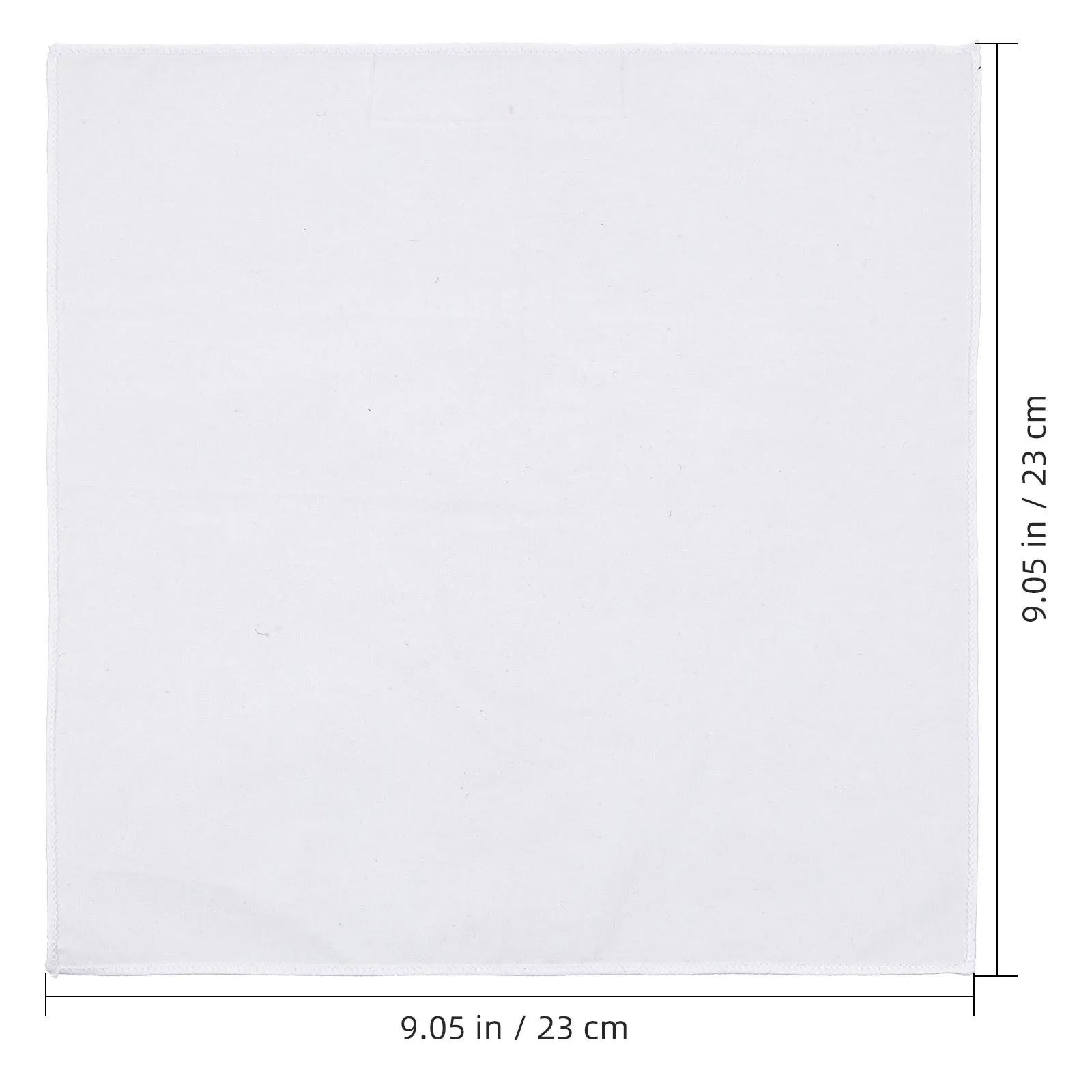 1pc Cotton Handkerchief For Men White Lightweight Square Pocket Hand Towel Sweat Absorbent Multi-Function Use For Wipe Face Blow