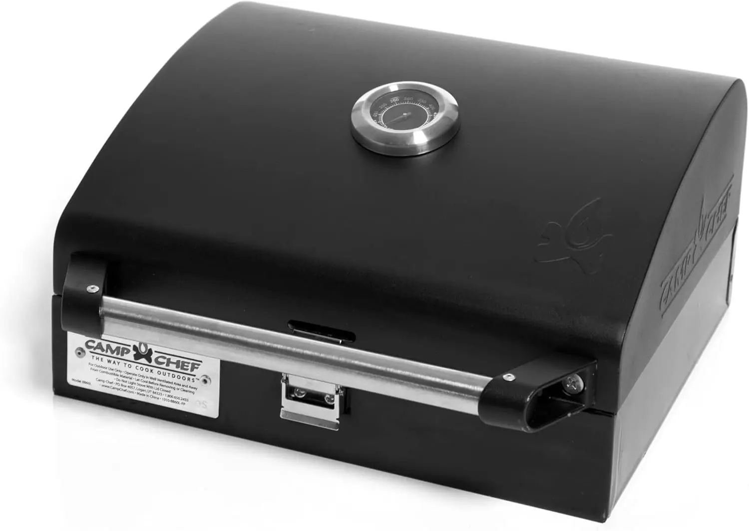

Single Burner BBQ Grill Box, Black, Cooking Area 14 x 16 Inches, Deluxe Portable Accessory