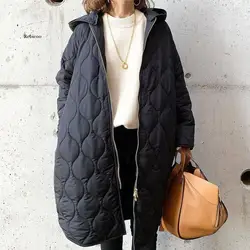 Women's Hoodies Coat Winter Warm Oversize Long Jacket Vintage Fashoin Long Sleeve Clothes Thick Overcoat Solid Woman Coat