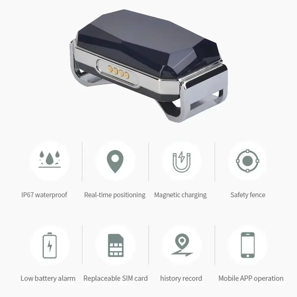 FurStarMultifunctional Pet Smart G12 GPS Tracker Mini Anti-Lost Collar Waterproof Locator Tracer Device For Dog Cat Pets Accesso