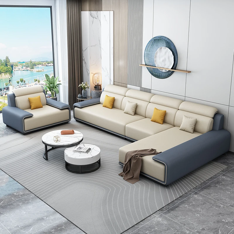 Salones Sala italiana Muebles para el hogar Sofá moderno Seccional de lujo Sofy Do Salon Sofá modular Cama Conjuntos de sala de estar 0711LSY
