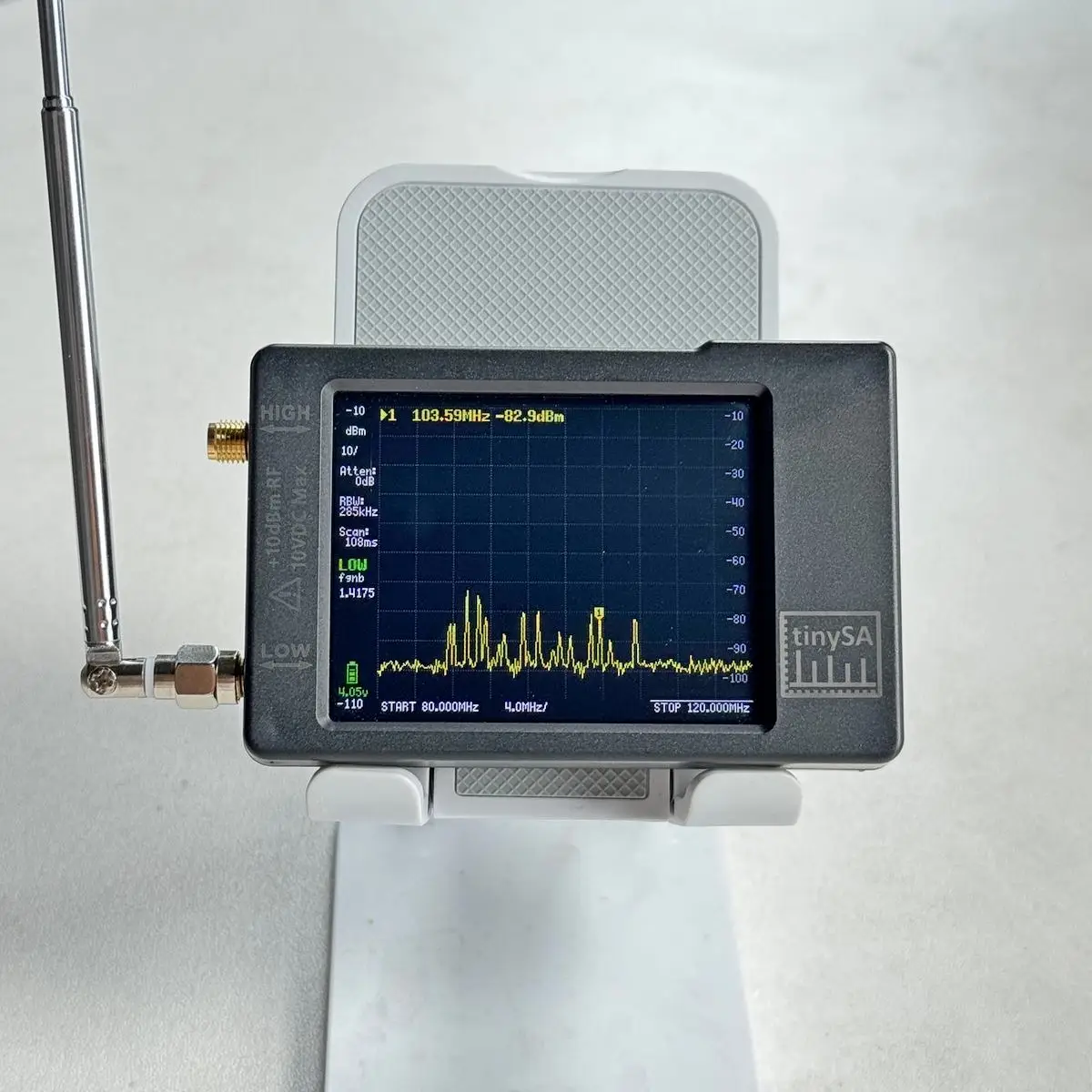 

Power meter tinySA handheld RF spectrum analyzer 2.8-inch screen
