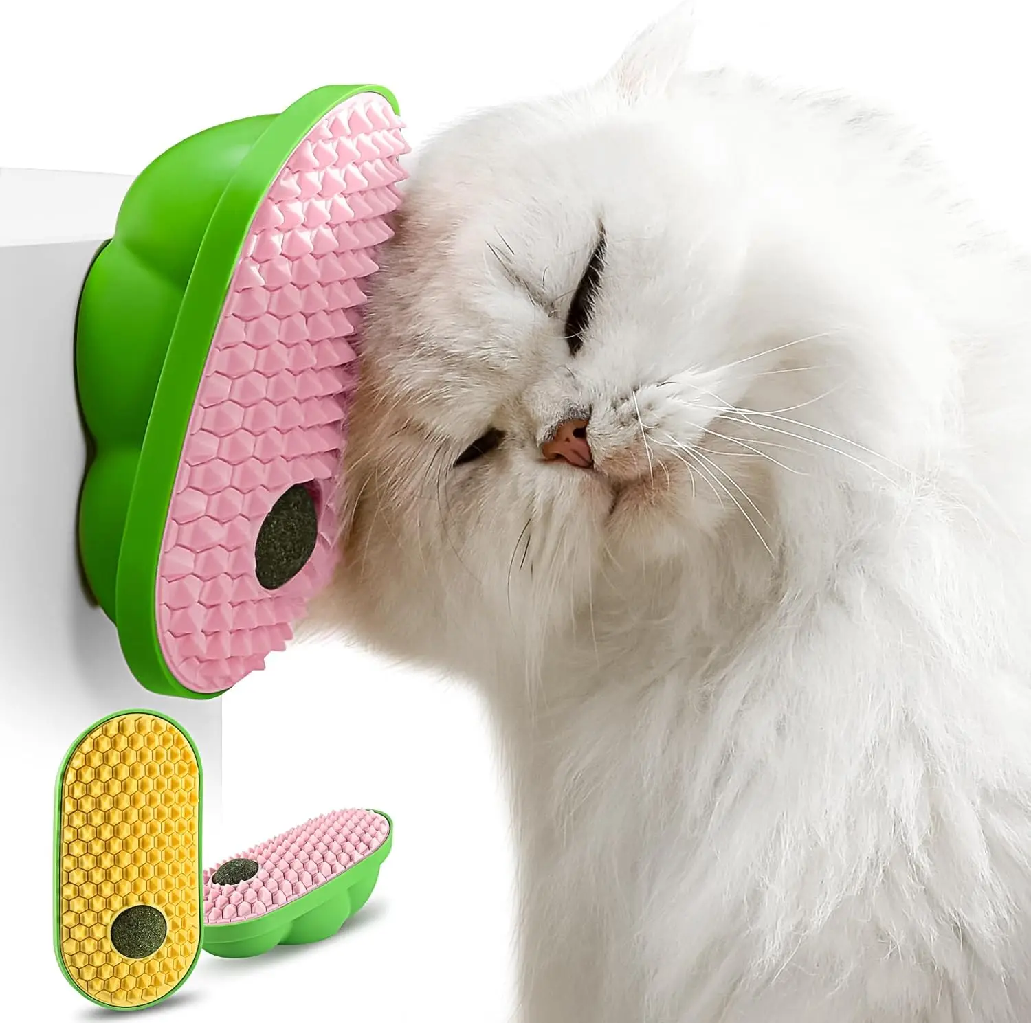 Catnip Toys Balls for Indoor Cats, Pea mint ball Shaver,Toys That Fascinate Cats, Cat Rubbing Interactive Toys view 5