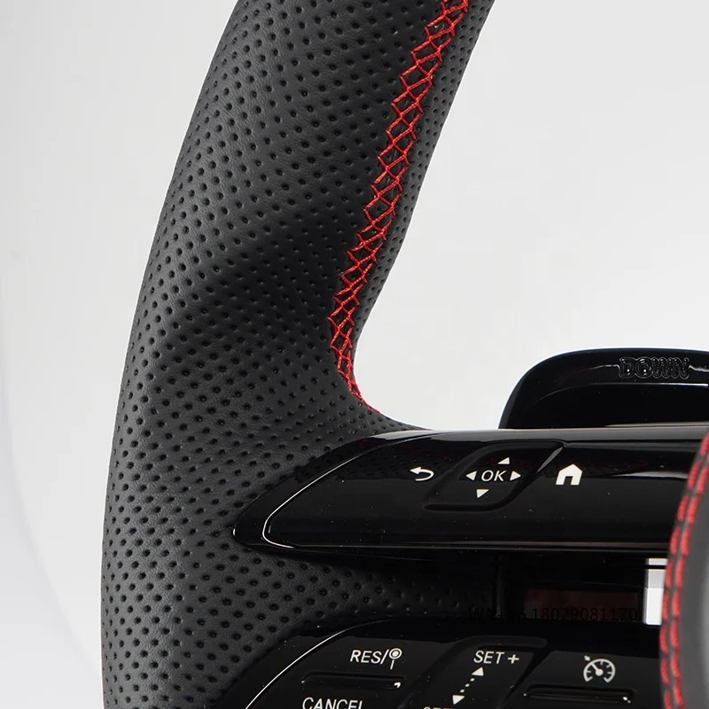 C217 W211 W212 W221 W222 S63 C63 GLA45 C43 SLC لـ - W204 W205 CLA GLA 45 عجلة قيادة من ألياف الكربون #5