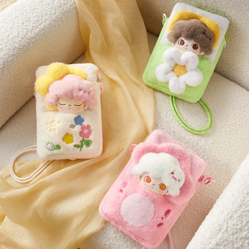 Original DIMOO Weaving Wonders Series Plush Phone Bedding Bag Blind Box Toys Cute Action Figures Ornaments Kids Gift Collection