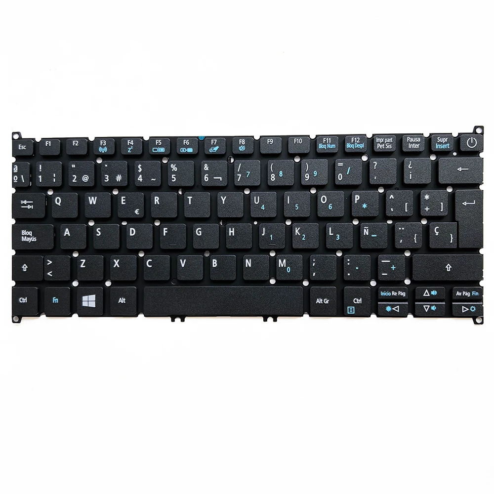 B118 Spanish/Brazilian Keyboard for ACER TravelMate Spin B118  N16Q15 Notebook Power Key