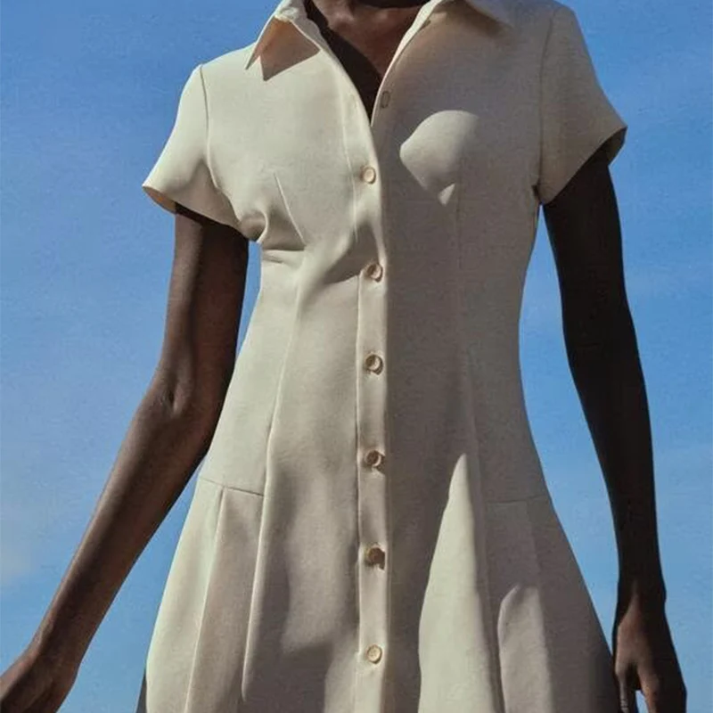 Vestido  Estilo Csa E para Mulheres Primavera 2025 Moda de Rua Fibra de Poliéster 00% Nova Chegada Marca Z