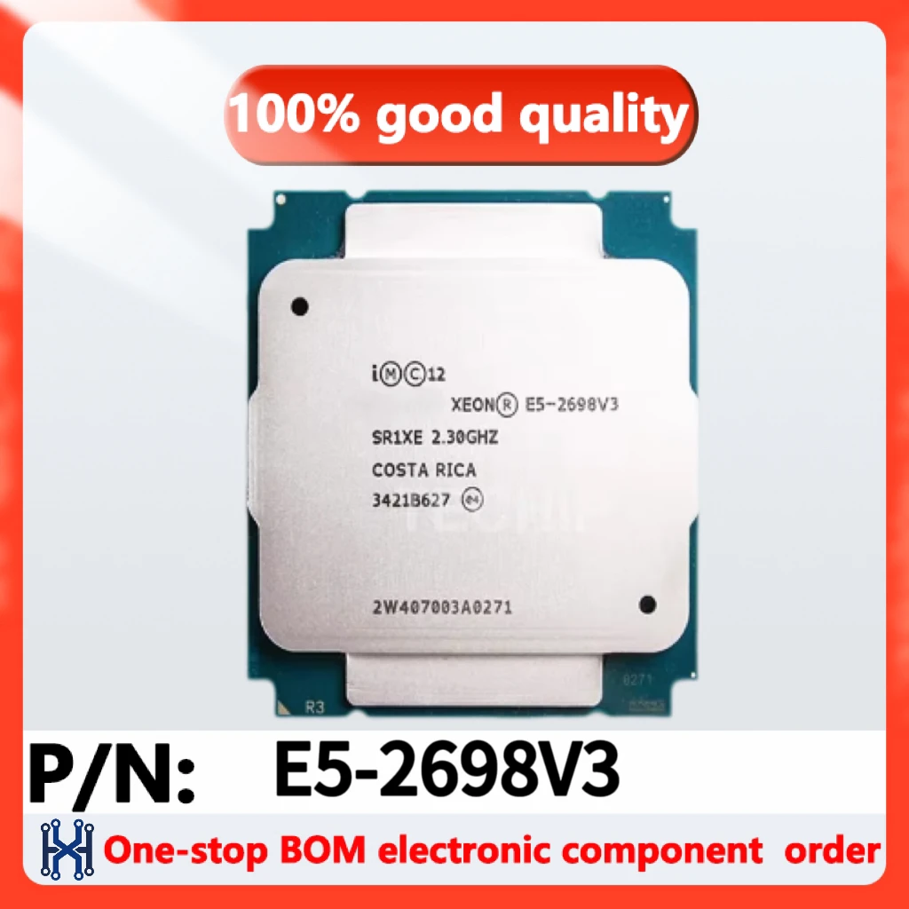 1pcs/LOT  XEON E5-2698V3  E5 2698 V3 E5 2698V3 OEM 2.3GHZ 40M 16CORES 22NM LGA2011-3 135W   Processor