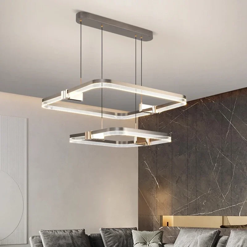 

Modern Home Decor Rings Led Lights Pendant Light Lamps for Living Room Bedroom Velers Table Dining Bar Counter Suspension Design