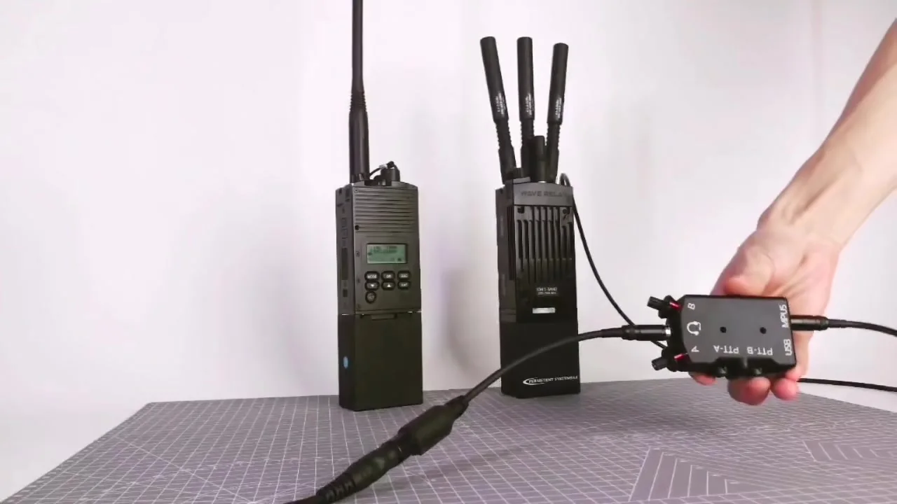 Modelo de rádio tático MPU5 interfone DIY e suporte novo PTT de