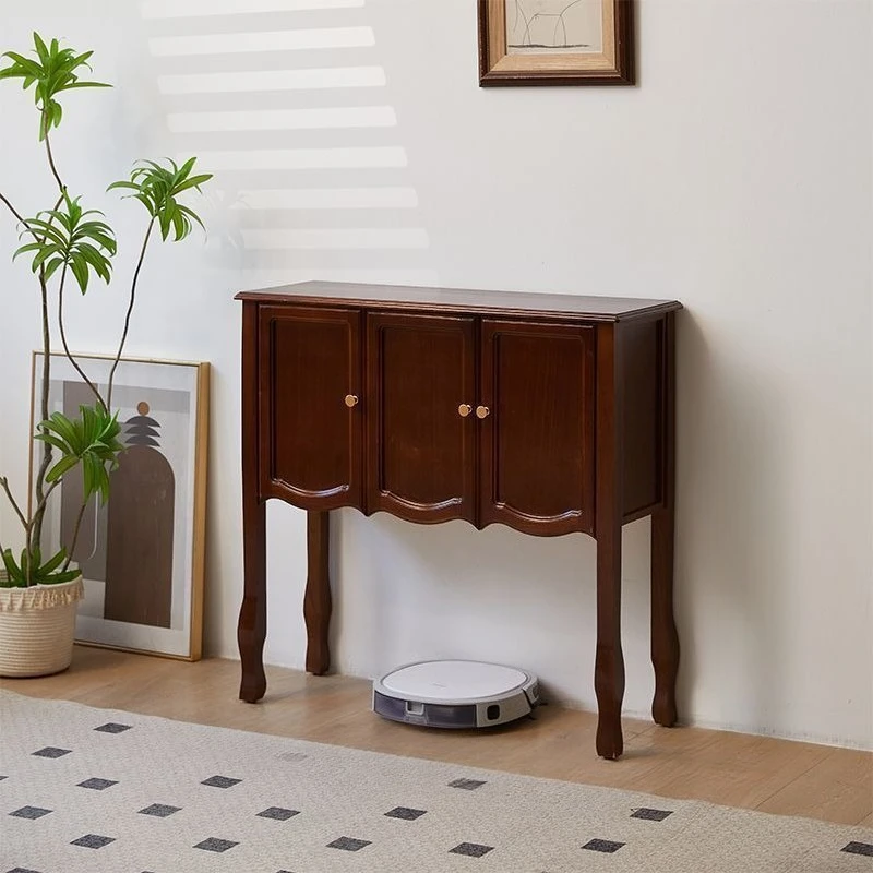 American solid wood porch cabinet, retro storage , living room, dining side , storage , entrance hall aisle
