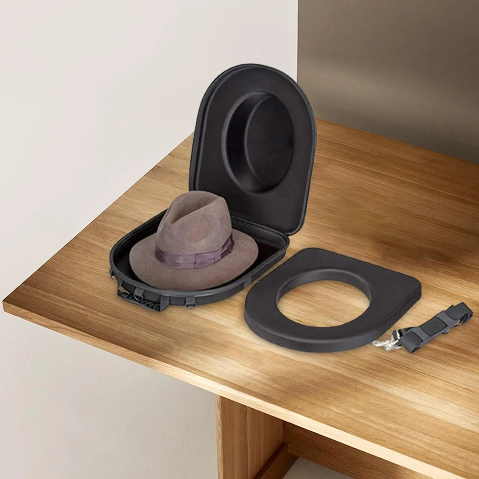 Hat Case Hat Holder Travel Felt Cowboy Hat Storage Box for Closet Suitcase