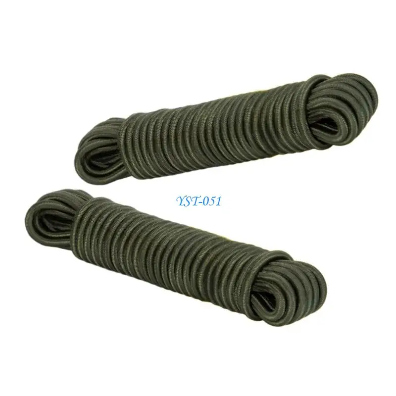 E15A Kayak Stretch String Rope Replacement Elastic Tie Down Straps Cable Strong Elastic Bungee Shock Cord Easy to Use