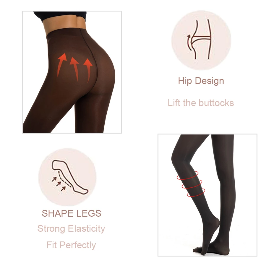 ZHUOHUA Women Tights Plus Size Pantyhose with reinforced pantyhose shaping,tight and tear resistant,sexy pantyhose