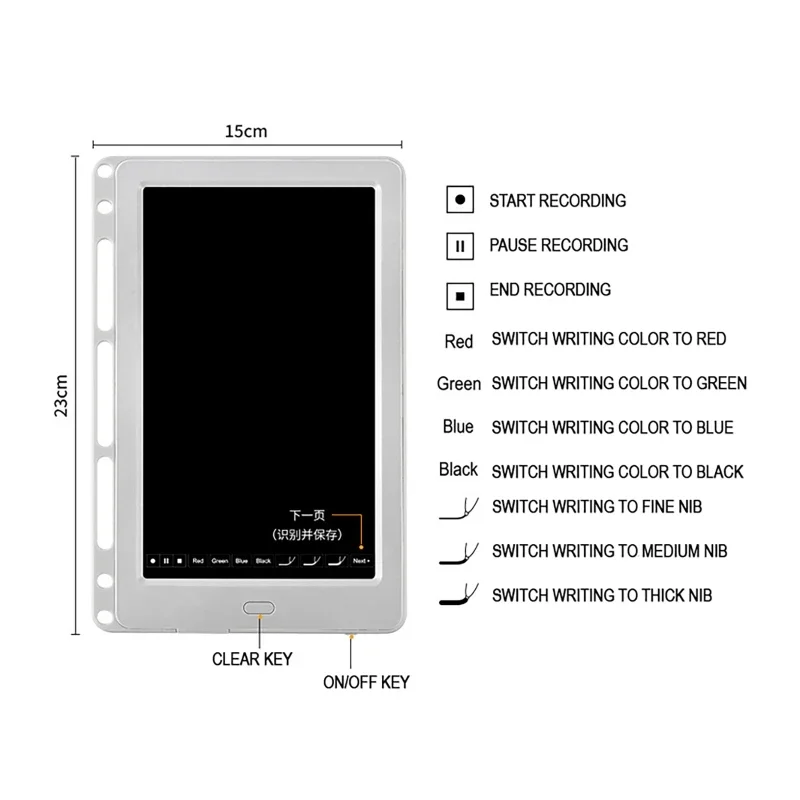 Smart AI Paper Screen Synchronous Notebook Set bluetooth Connection Design Painting Handwriting Electronic Book Smart Pen