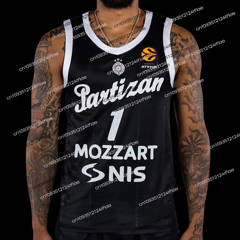 Partizan Belgrade 2026/27 Basketball Jersey, Special Fan Edition, Home Game Kit, Men's Quick-Drying Sports Vest