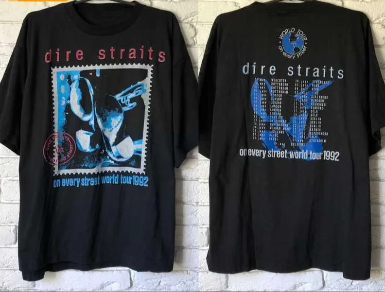 Dire Straits Band On Every Street World Tour 1992 T-Shirt