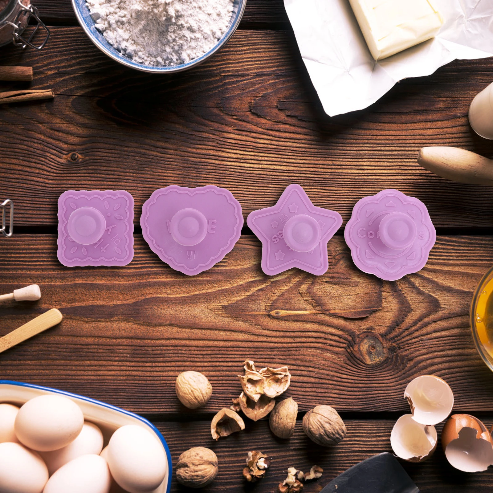 

8 Pcs Cookie Cutter Set Thanksgiving Mold Molds Baking Supplies Christmas Shaper for Plastic Biscuit Cookies