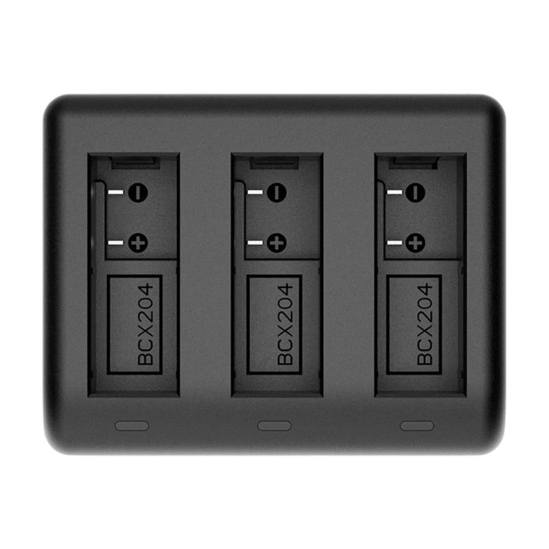B03F Triple Slot Battery Charging Hub Featuring USB C and USB Port LED Indicators for Action 5Pro/4/3 Cameras Battery
