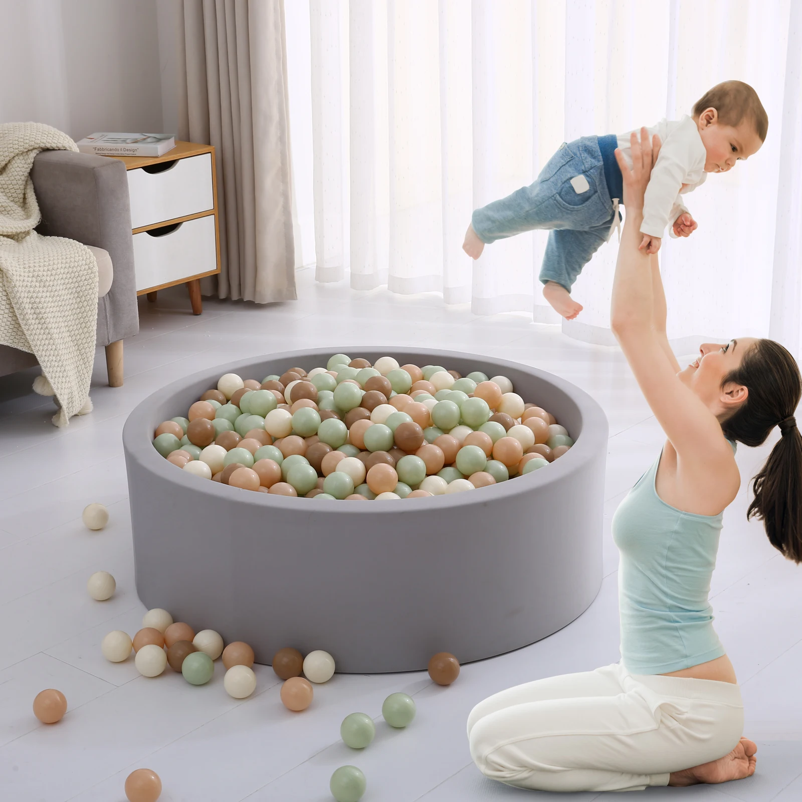 5.5 CM 100/200 pz Multicolor Palla di Plastica Pit Palle Per Bambini Divertente Piscina D'acqua Oceano Palla Attività All'aperto Decorazione Della Stanza giocattoli