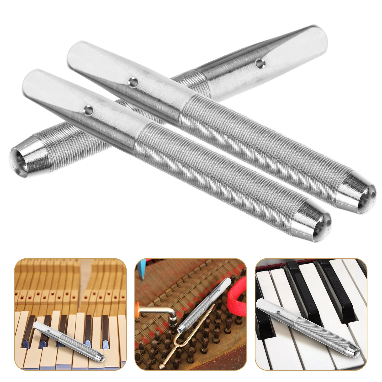 

10 Pcs Key Board Pianos Nails Tuner Kit Repair Supplies Keyboard Tools Tuning and Silver