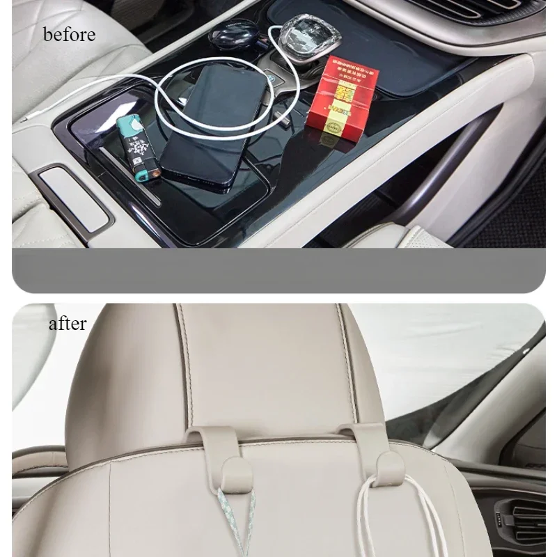 For DENZA D9 2022-2025 Multi-function Seat Back Storage Hook Trunk Storage Hook Interior Modification Accesorios Para Auto