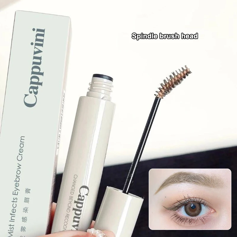 Cappuvini à prova dwaterproof água natural líquido tingimento sobrancelha creme duradouro sobrancelhas melhorar matiz marrom rímel olho sobrancelha maquiagem cosméticos