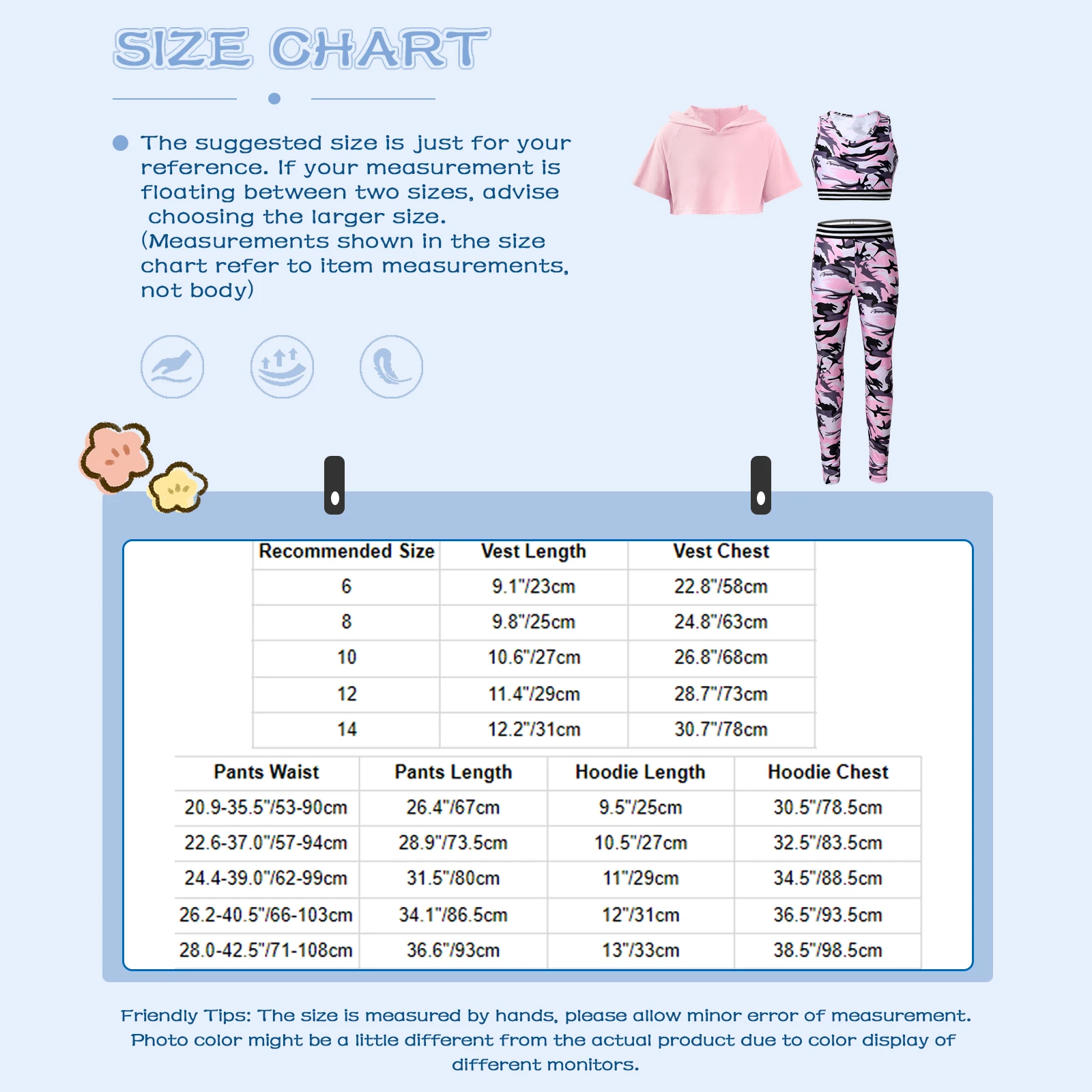 Kids Girls Tracksuit Outfit Sports Yoga Dancewear Sleeveless Vest Leggings Short Sleeve Crop Tops for Workout Exercise Training