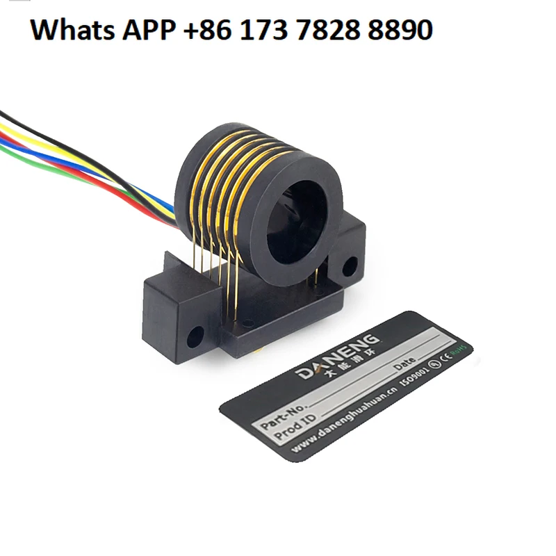 

Split via hole conductive slip ring Separate conductive ring Rotating collector ring Robot drone gimbal