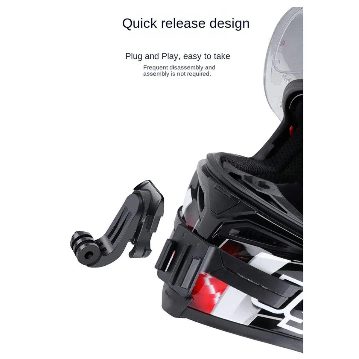 SMIEA 360 تدوير J-هوك مشبك الإفراج السريع محول قاعدة جبل ل GoPro 12 11 10 ملحقات كاميرا العمل