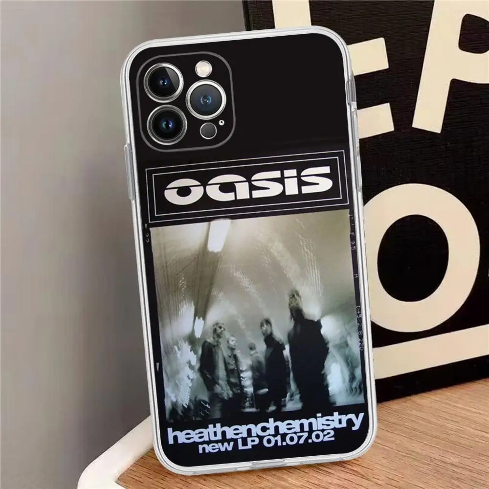 O-Oasis Band Phone Case For iPhone 15 14 13 12 Mini 11 Pro XS Max X XR SE 6 7 8 Plus Soft Silicone Cover