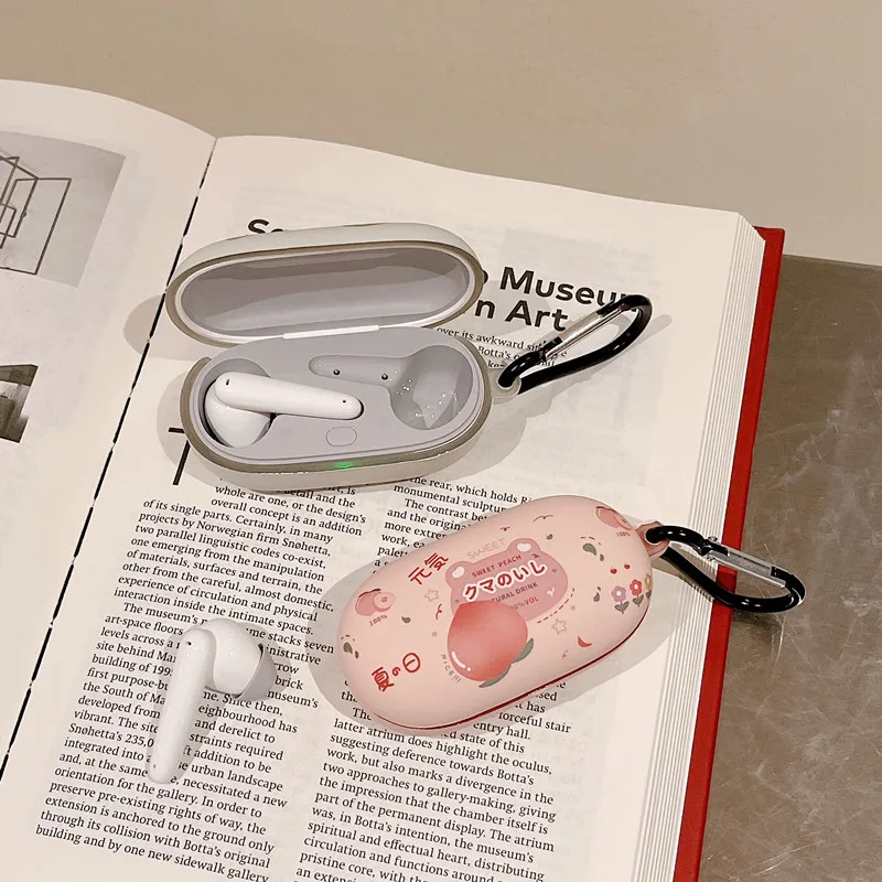 Nieuwe Oortelefoon Case Voor Huawei Freebuds Se Fruit Patroon Kristal Sticker Soft Shell Headset Protecte Case Voor Huawei Freebuds Se