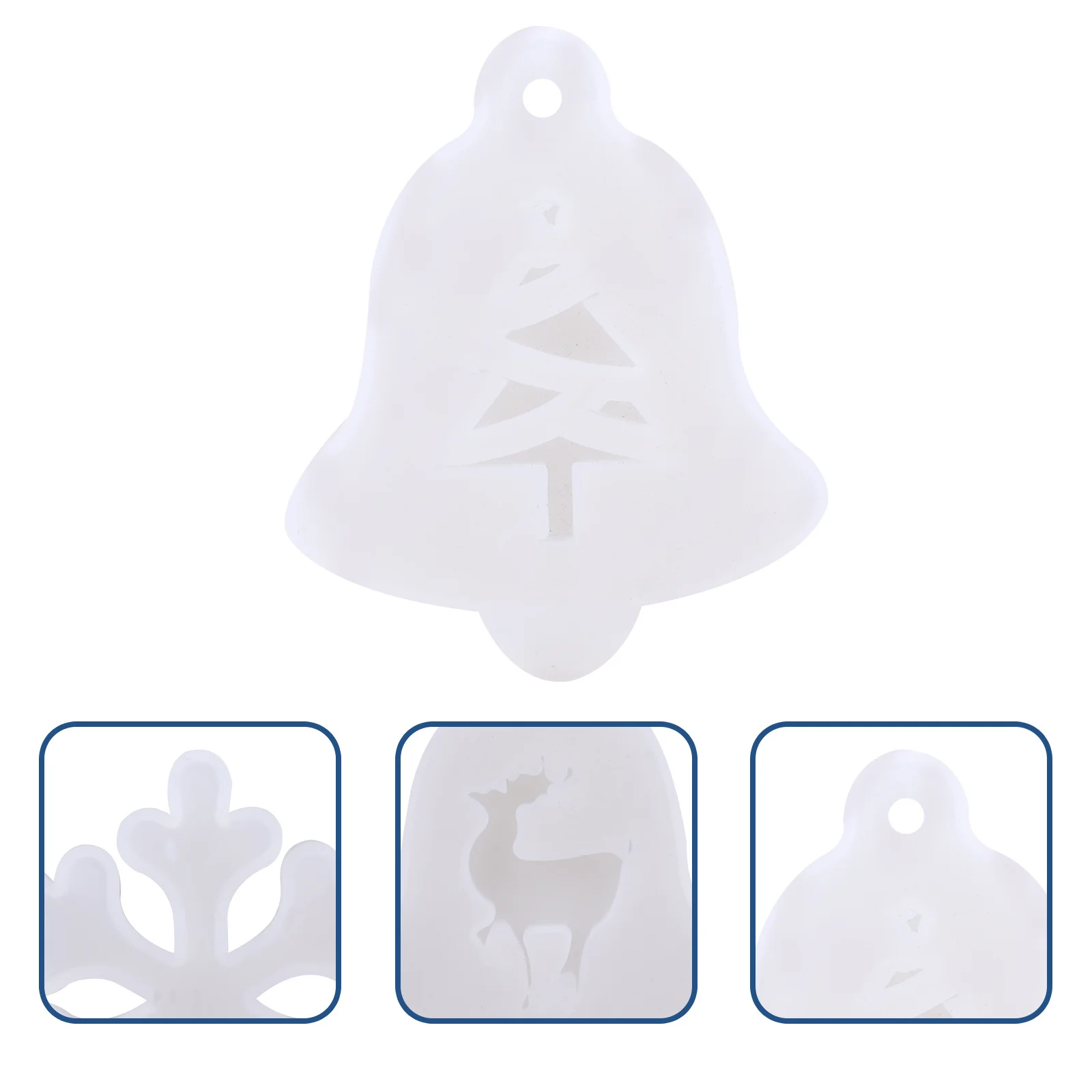 

6pcs Christmas Series Silicone Mold Diy Baking Tool Cake Chocolate Handmade Xmas Tree Snowflake Elk Mould Eco-Friendly
