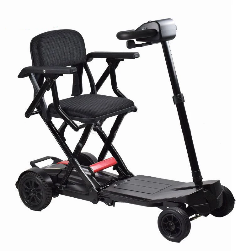 Wheelchair Four Wheel Chair Aluminum Alloy Breathable Comfortable Led Display Scooter Elektrik Wheelchair