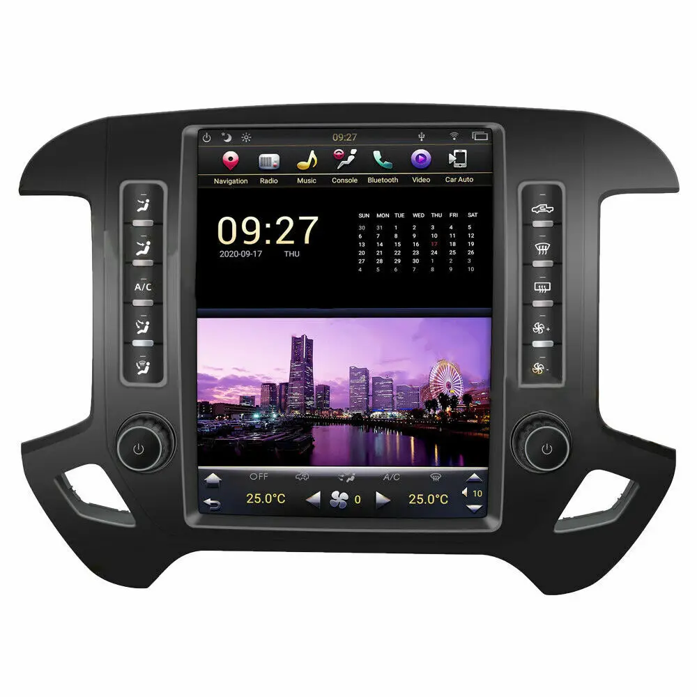 Android Tesla Vertical Screen Radio For Chevrolet Silverado GMC Sierra 2014-2019